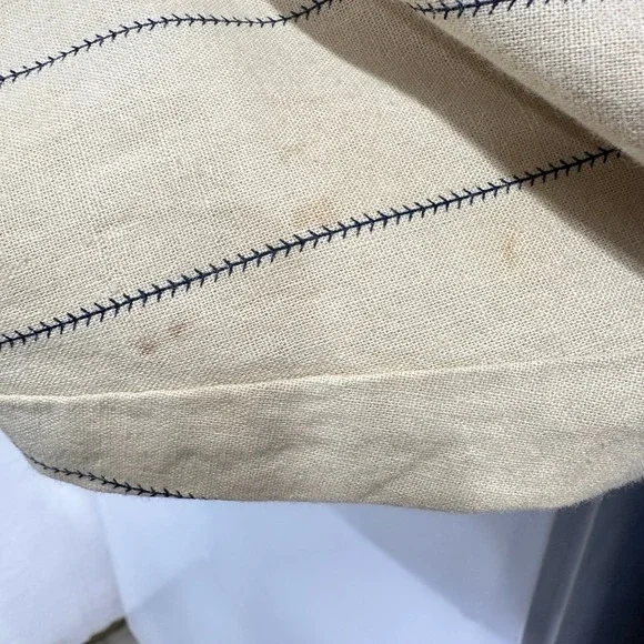 Vintage Sz L New York Yankees Cooperstown Collection Jacket Blue Pinstripe Retro - Picture 8 of 9